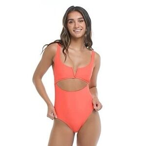 Body Glove Women's Standard Smoothies Eli Solid On -Sunset Large‎